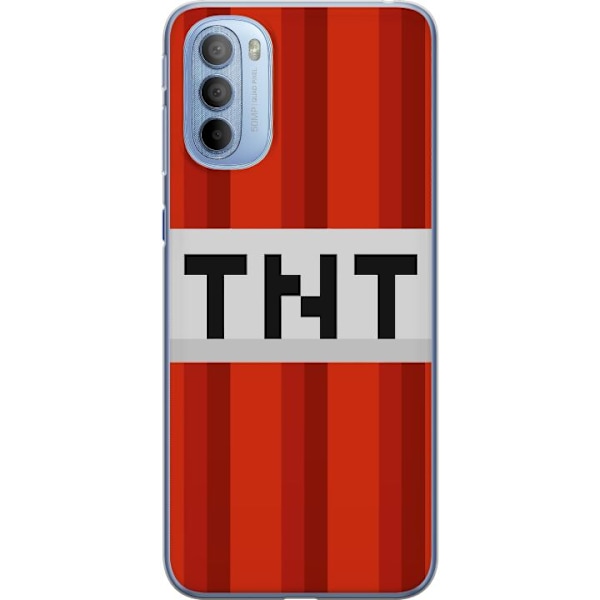 Motorola Moto G31 Genomskinligt Skal Minecraft TNT
