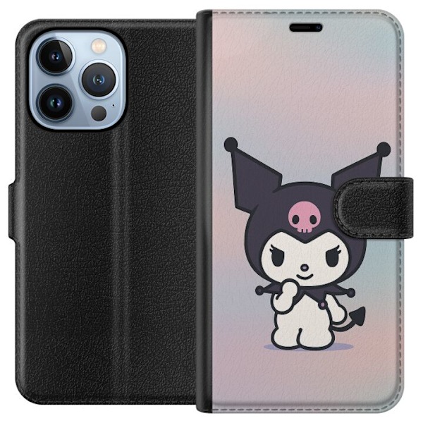 Apple iPhone 13 Pro Lompakkokotelo Kawaii Sanrio Kuromi