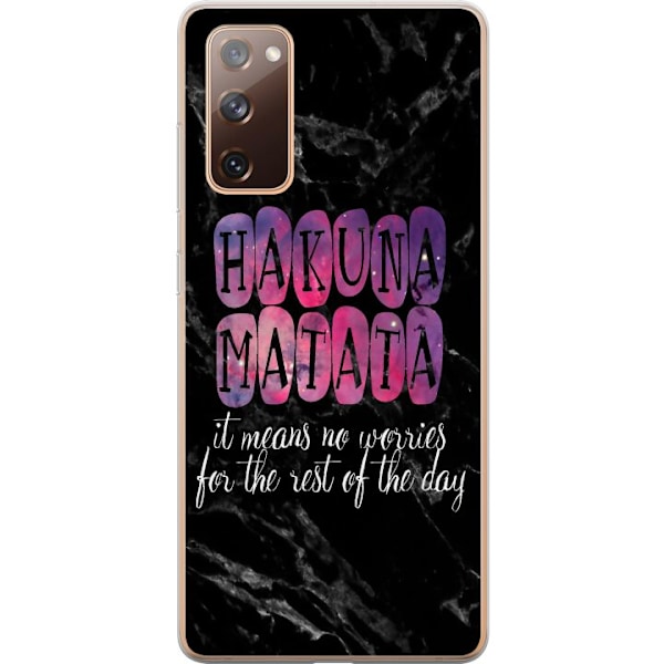 Samsung Galaxy S20 FE Läpinäkyvä kuori Ei hätää