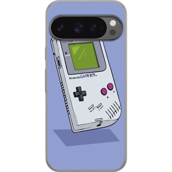 Google Pixel 9 Pro XL Gjennomsiktig deksel Game Boy Lilla