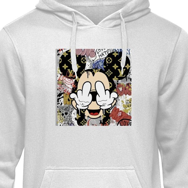 Huppari Aikuisille | Mukava Huppari Mickey Mouse harmaa L