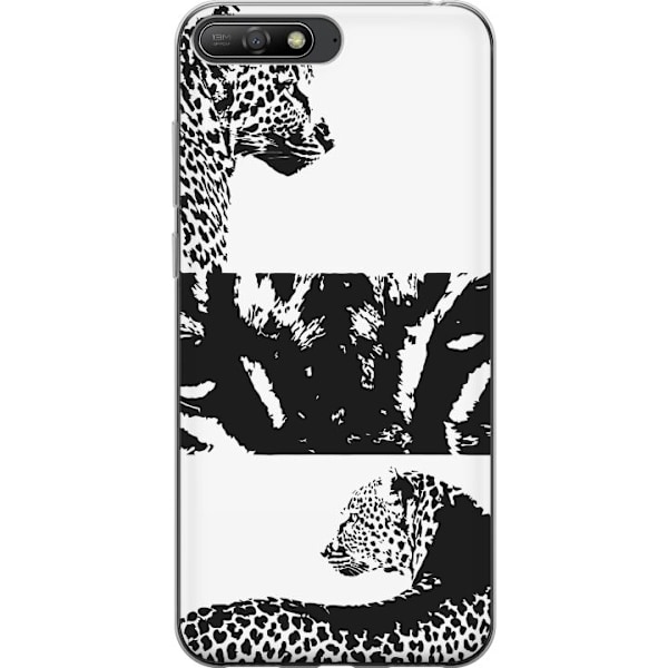 Huawei Y6 (2018) Läpinäkyvä kuori Leopard Faces