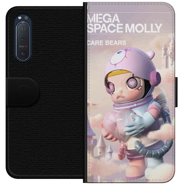 Sony Xperia 5 II Tegnebogsetui Mega Space Molly Care Bears Series - Share Bear Edition
