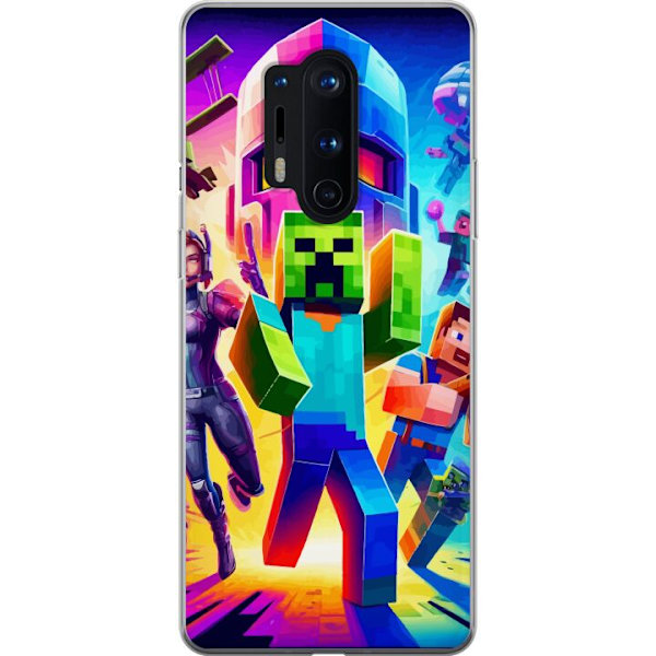 OnePlus 8 Pro Gennemsigtig cover Fortnite vs Minecraft