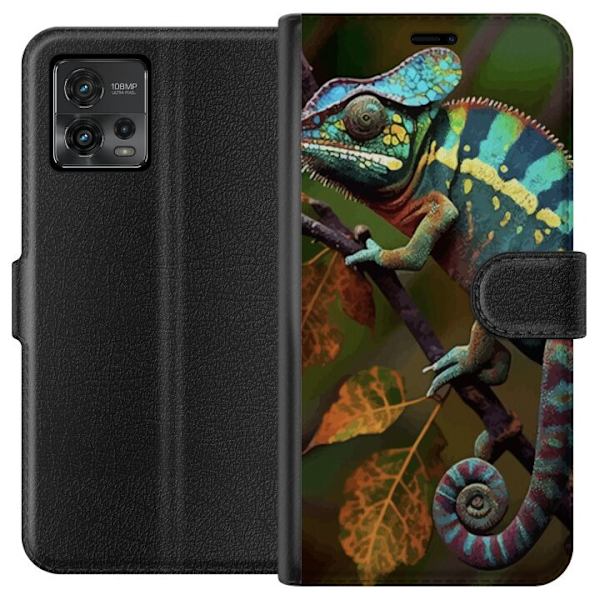 Motorola Moto G72 Tegnebogsetui Edderkop Grafisk Streetwear Design Dyremønster Moderne Bylivsstil Populært Motiv Kreativ Kunst Trend