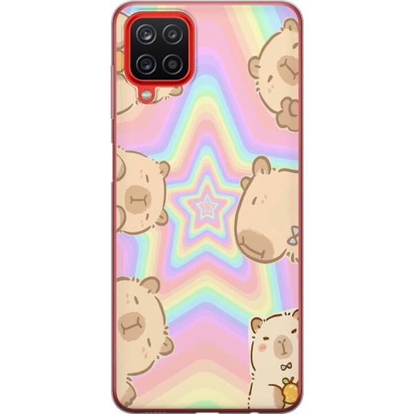 Samsung Galaxy A12 Gjennomsiktig deksel Kawaii Capybara Galaxy