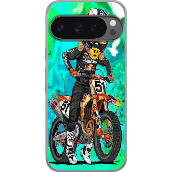 Google Pixel 9 Pro XL Läpinäkyvä kuori Justin Barcia