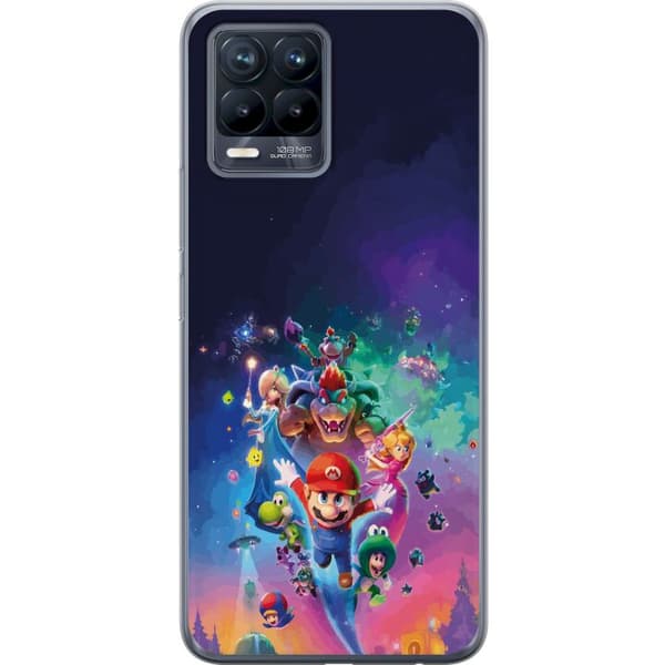 Kompatibelt Mobildeksel til Realme 8 GSuper Mario flerfarget