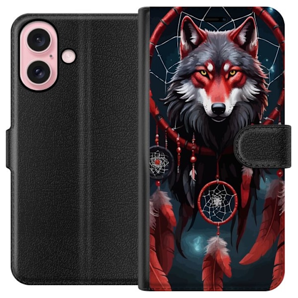 Apple iPhone 16 Tegnebogsetui Ulven