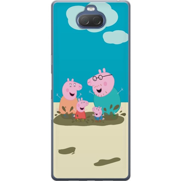 Sony Xperia 10 Plus Läpinäkyvä kuori Greta Possu Perhe Jori