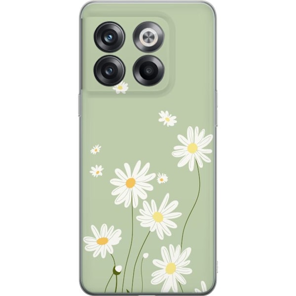 OnePlus 10T Genomskinligt Skal Prästkragar – blommigt mönster i svensk sommarstil