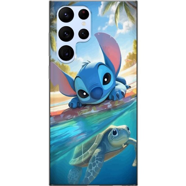 Samsung Galaxy S22 Ultra 5G Genomskinligt Skal Stitch med skö