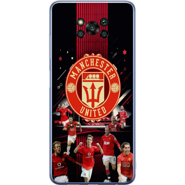 Xiaomi Poco X3 Pro Gennemsigtig cover Manchester United F.C.