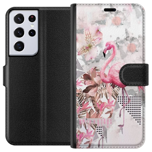 Samsung Galaxy S21 Ultra 5G Plånboksfodral Flamingo