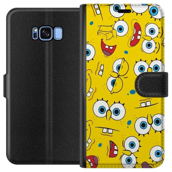 Kompatibelt Plånboksfodral till Samsung Galaxy S8 SpongeBob SquarePants
