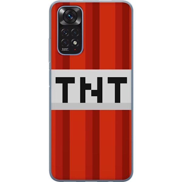 Xiaomi Redmi Note 11 Läpinäkyvä kuori Minecraft TNT