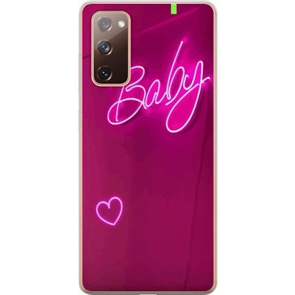 Samsung Galaxy S20 FE Gennemsigtig cover Baby Hjerte