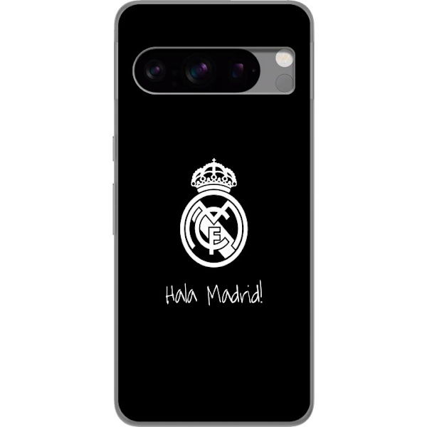Google Pixel 8 Pro Läpinäkyvä kuori Real Madrid Emblem Jalkapallo Ylpeys Valkoinen Kulta Seuramerkki Mestarit La Liga Fanit Ikoninen Urheilu