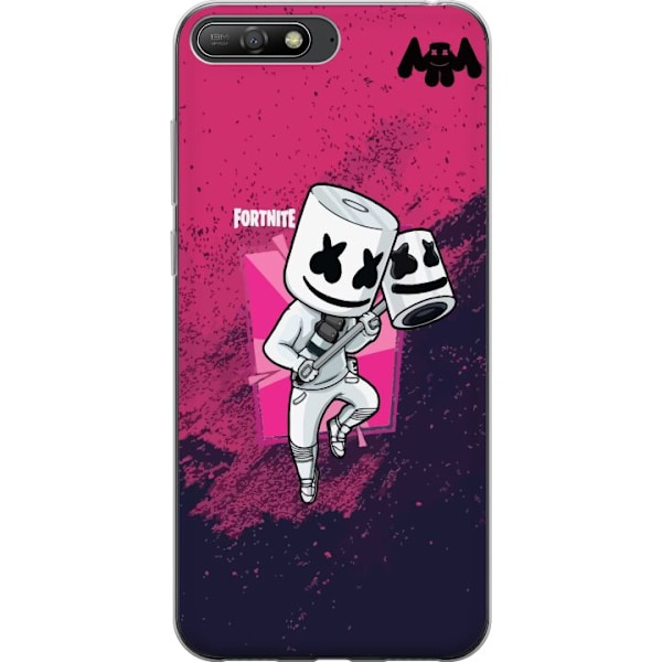 Huawei Y6 (2018) Genomskinligt Skal Marshmello Fortnite Skin E