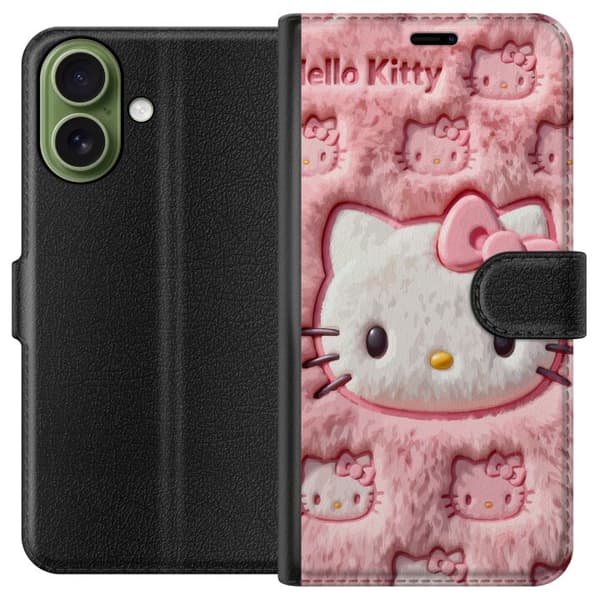 Kompatibel Tegnebogsetui til Apple iPhone 17 Sød pink
