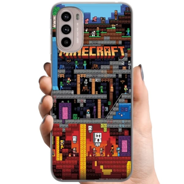 Motorola Moto G41 TPU Mobilskal Minecraft