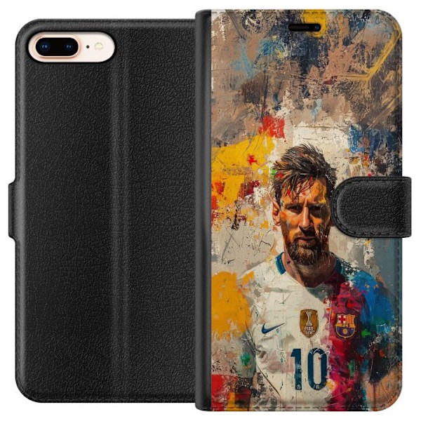 Apple iPhone 7 Plus Lompakkokotelo Messi Art