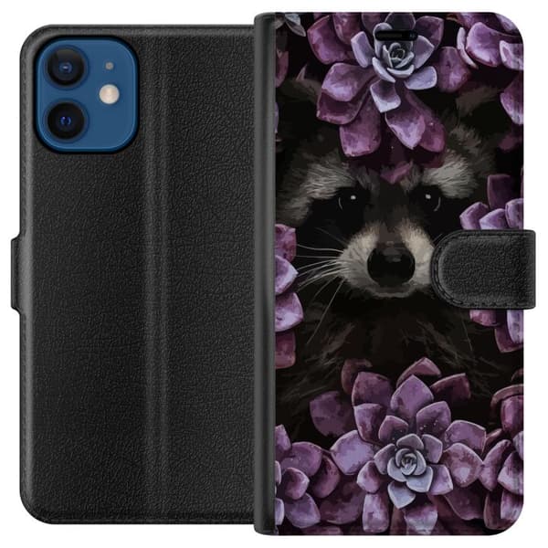 Kompatibelt Plånboksfodral till Apple iPhone 12 mini Tvättbjörn