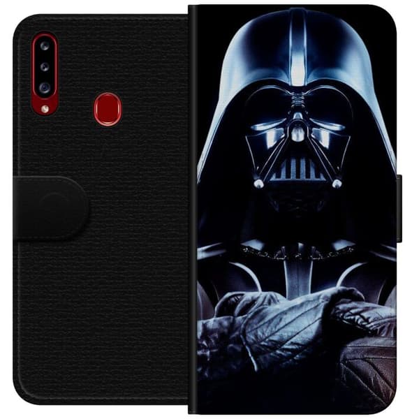 Kompatibelt Plånboksfodral till Samsung Galaxy A20s Darth vader