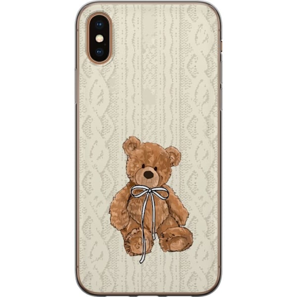 Apple iPhone XS Max Gjennomsiktig deksel Liten Bamse – klassisk bamse i enkel design