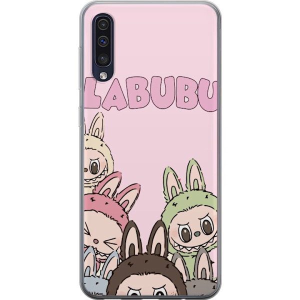 Samsung Galaxy A50 Gennemsigtig cover Labubu Pop Mart Karakterer Figurer Samlerobjekt Populær Figursærie Design Pop Mart Leksakskunst Motiv