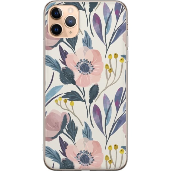 Apple iPhone 11 Pro Max Gennemsigtig cover Blomsterlykke