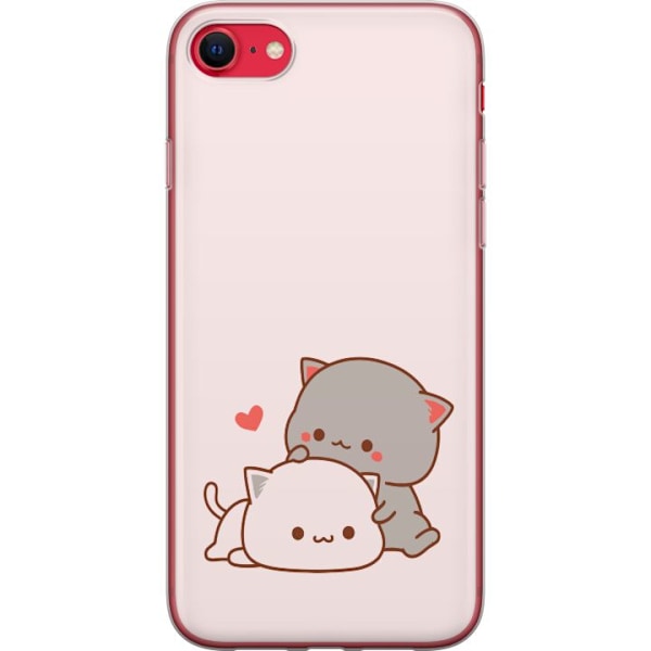 Apple iPhone 16e Gjennomsiktig deksel Kawaii Katt