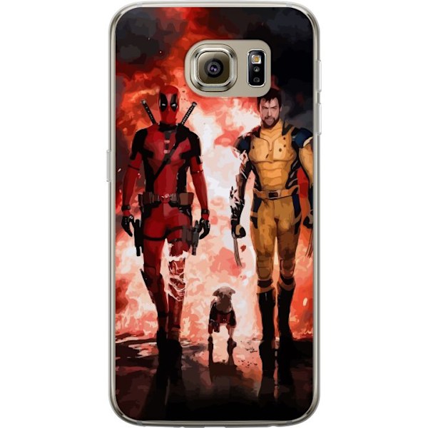 Samsung Galaxy S6 Gennemsigtig cover Wolverine Deadpool