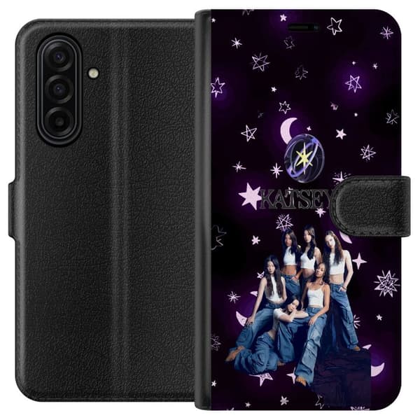 Kompatibelt Plånboksfodral till Samsung Galaxy A17 5G KATSEYE lila