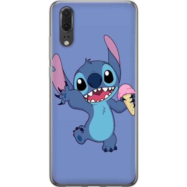 Huawei P20 Genomskinligt Skal Stitch