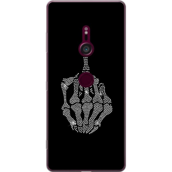 Sony Xperia XZ3 Gennemsigtig cover Fuck dig Bling