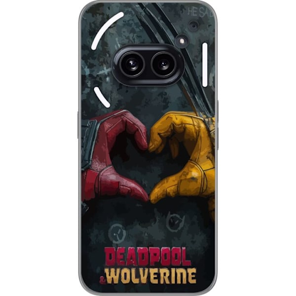 Nothing Phone (2a) Läpinäkyvä kuori Wolverine Deadpool