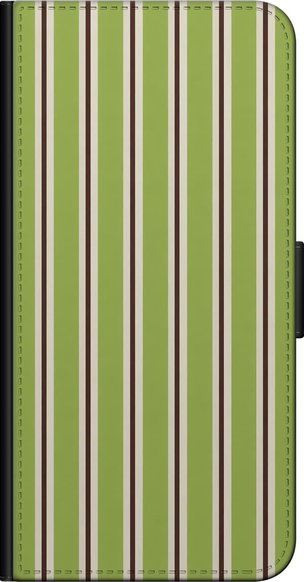 Kompatibelt Lommeboketui til OnePlus 9 Pro Matcha Stripe grønn