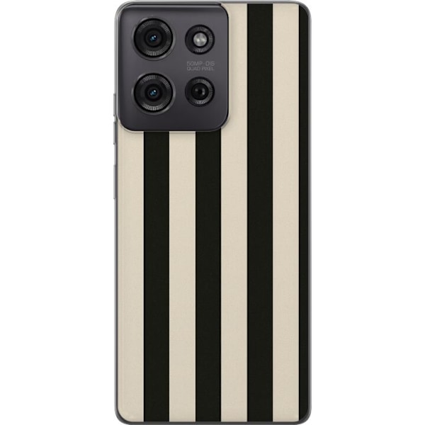 Motorola Moto G75 Genomskinligt Skal Line Flow