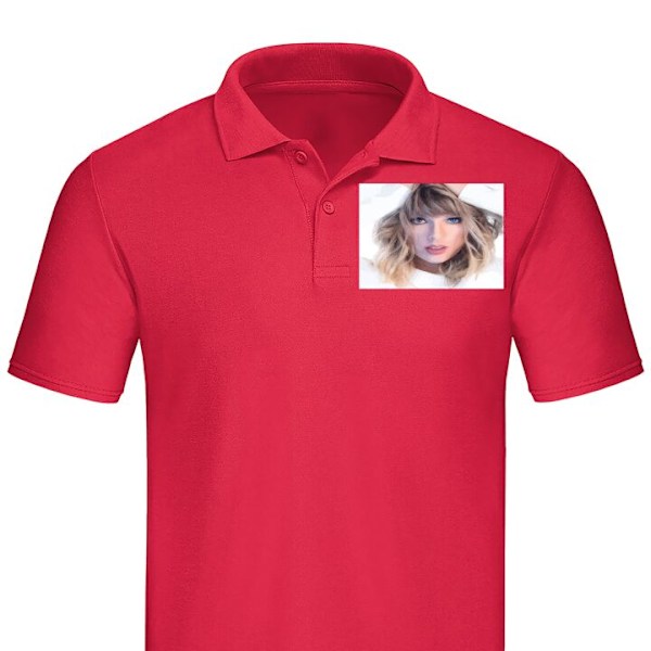 Piké för Vuxen | Elegant Pikétröja Taylor Swift Röd X-Large