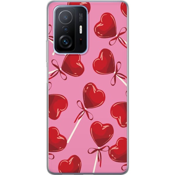 Xiaomi 11T Gennemsigtig cover Valentinsdag Lollipop