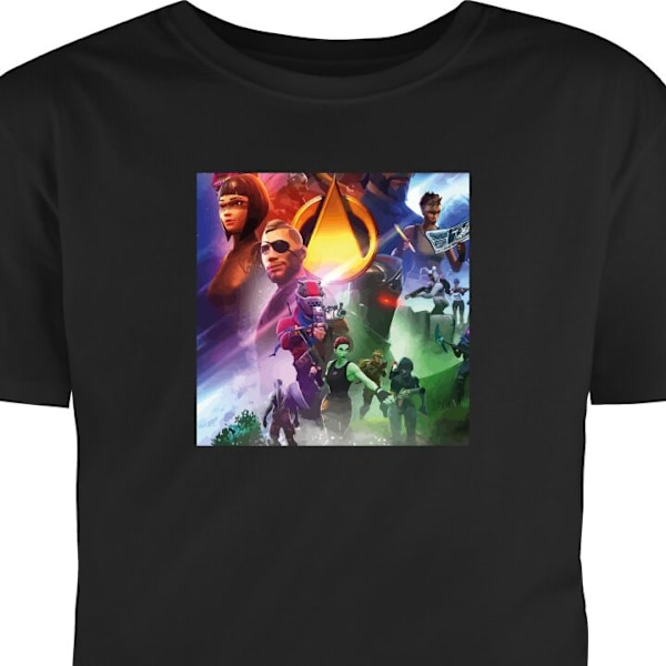 T-shirt til Voksen | Klassisk Voksen T-shirt Fortnite sort L