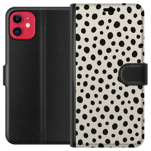 Kompatibel Tegnebogsetui til Apple iPhone 11 Dot Dance