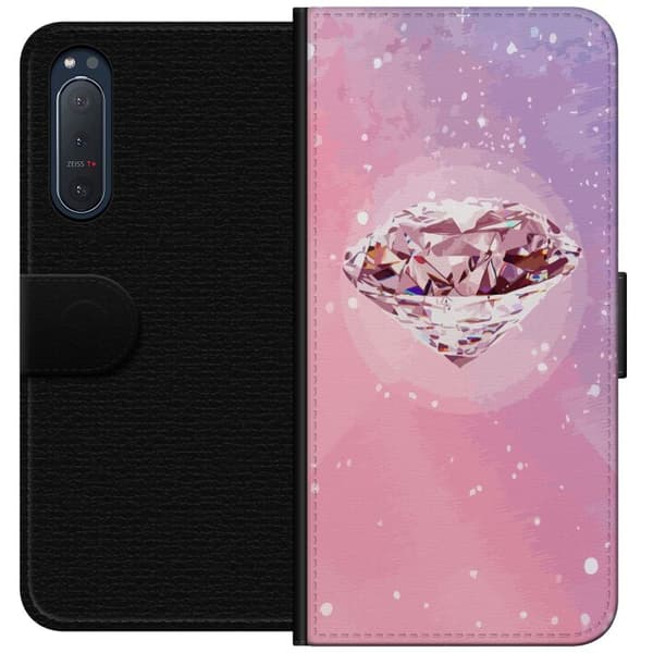 Kompatibel Tegnebogsetui til Sony Xperia 5 II Glitter Diamant