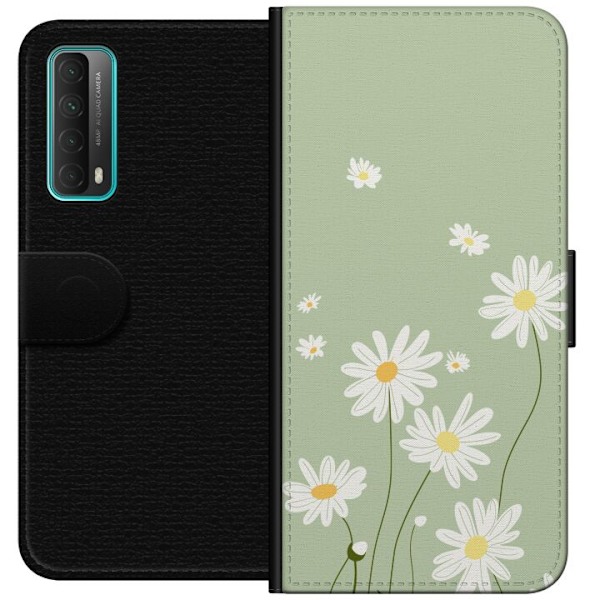 Huawei P smart 2021 Plånboksfodral Prästkragar – blommigt