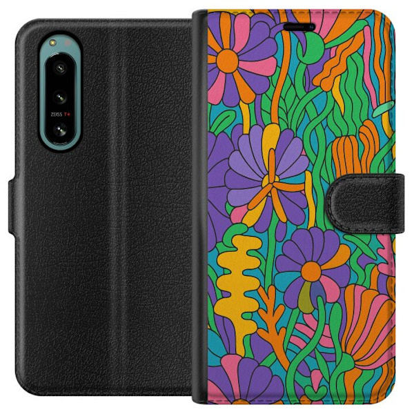 Sony Xperia 5 IV Tegnebogsetui Farveeksplosion