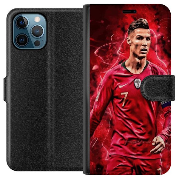 Apple iPhone 12 Pro Max Plånboksfodral Ronaldo Skills – CR7 Design för Äkta Supporters