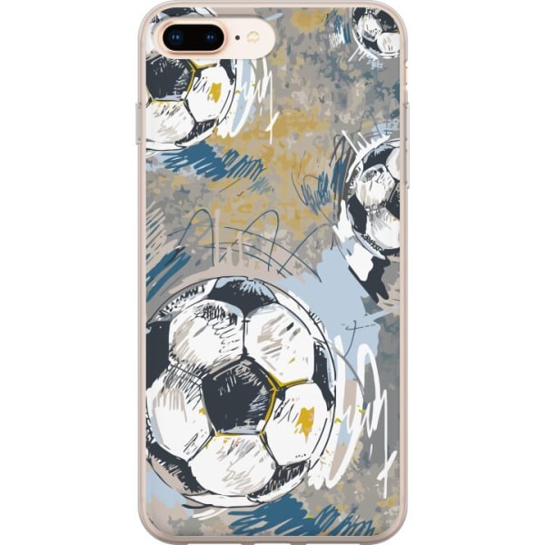 Apple iPhone 8 Plus Gennemsigtig cover Fodbold