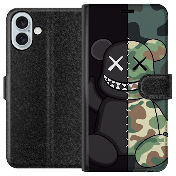 Apple iPhone 16 Plus Plånboksfodral Army