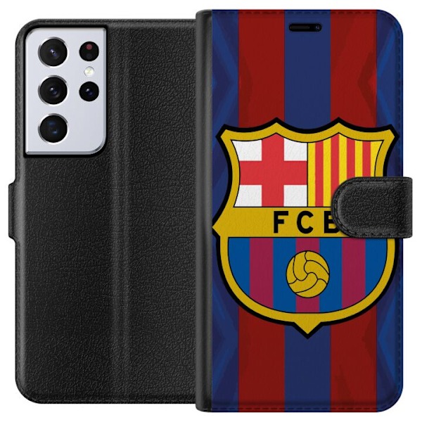 Samsung Galaxy S21 Ultra 5G Tegnebogsetui FCB Barcelona